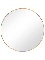UTTERMOST ROUND GOLD MIRROR 34X34