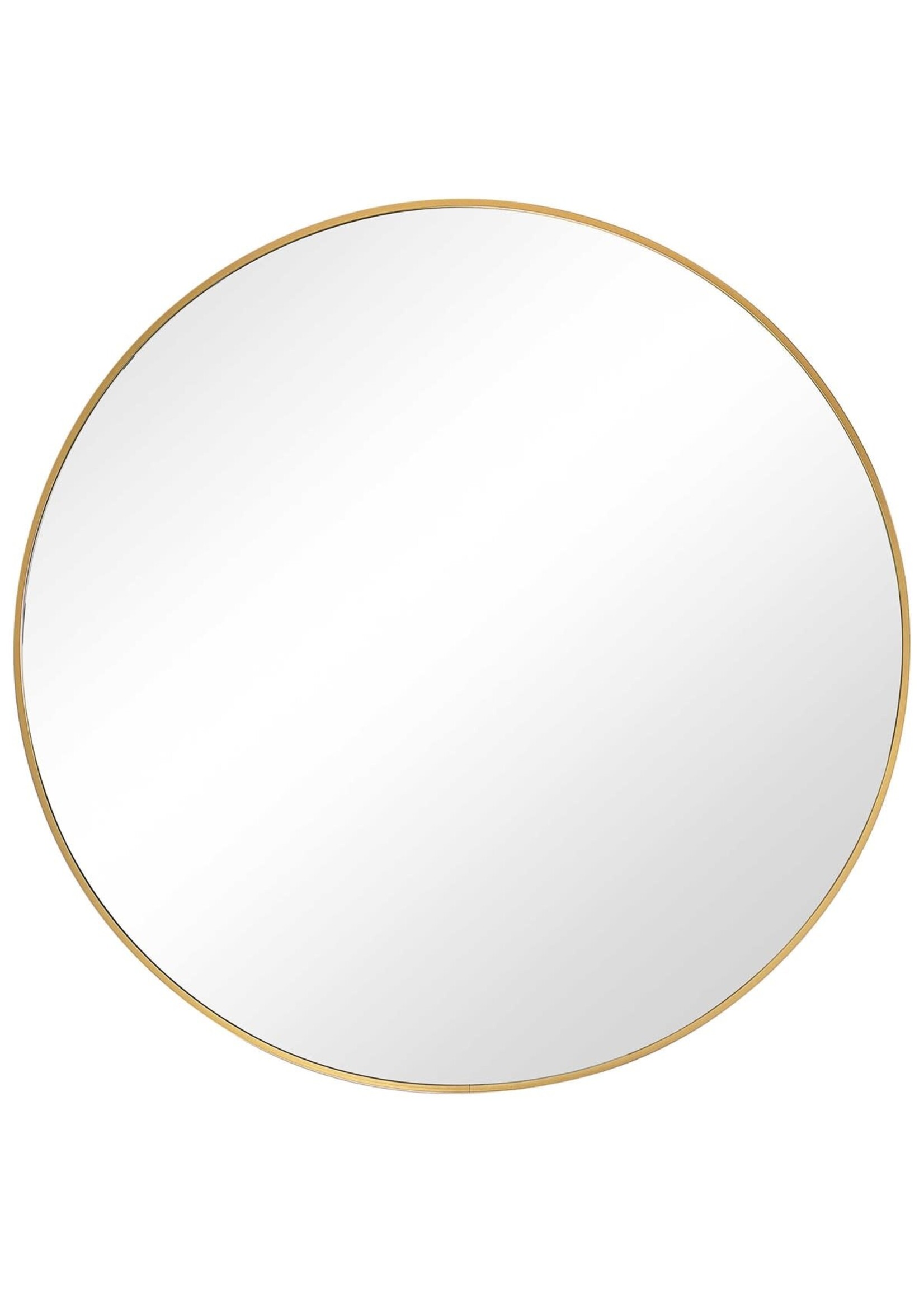 UTTERMOST ROUND GOLD MIRROR 34X34
