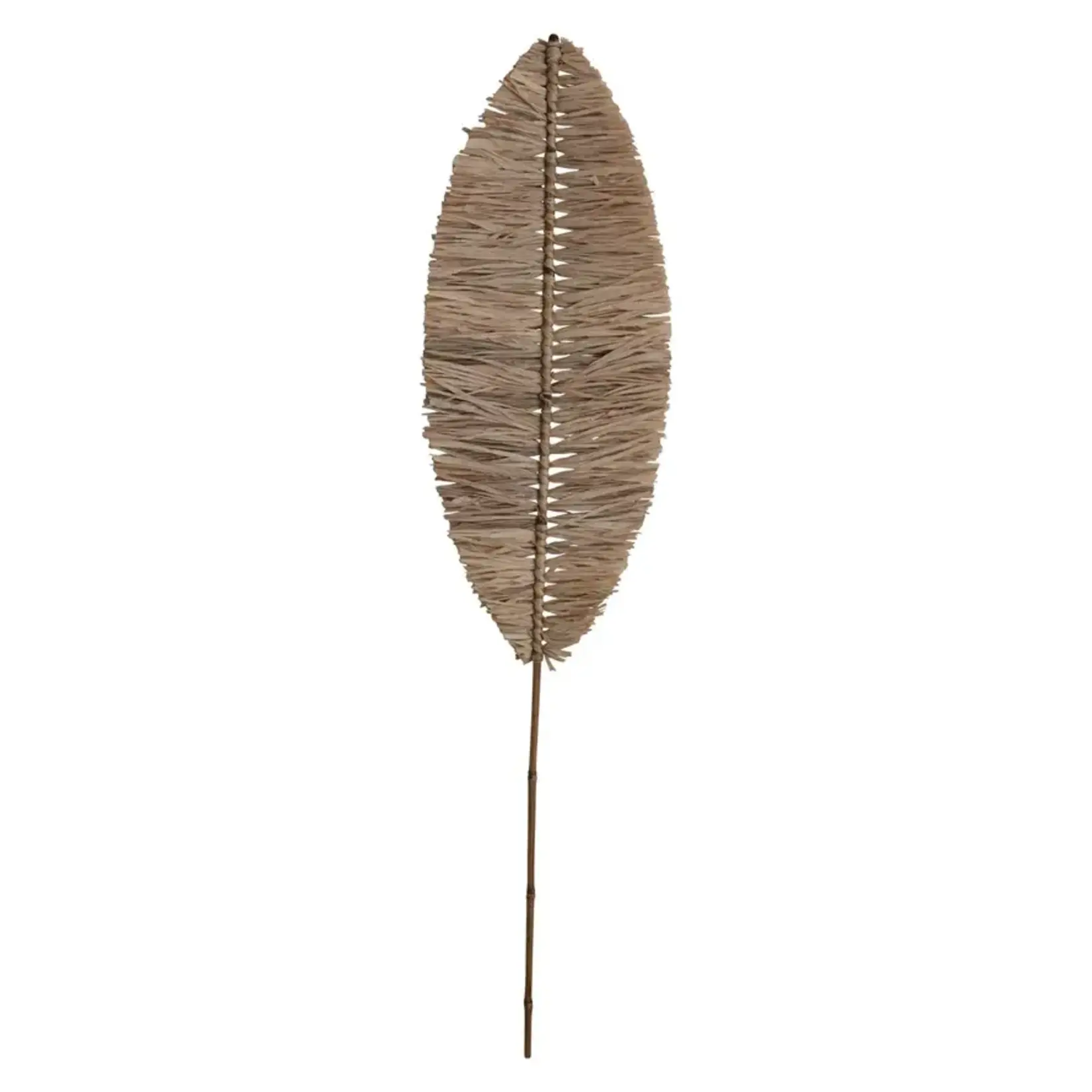 CREATIVE COOP HANDMADE NATURAL RAFFIA BANANA LEAF SHAPE