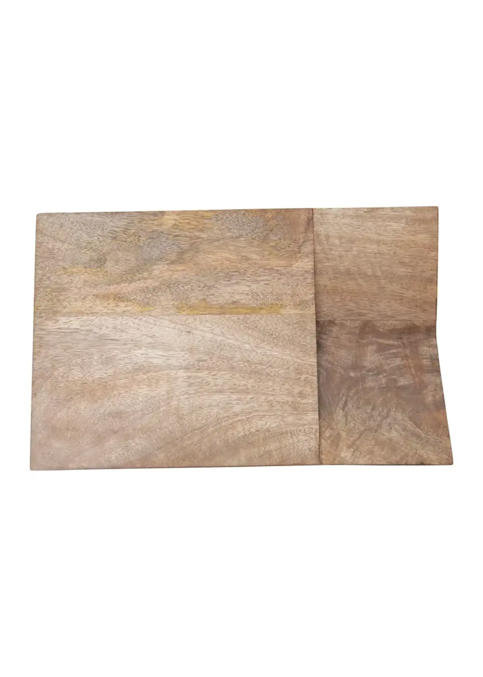 CREATIVE COOP MANGO WOOD CUTTING BOARD W CATCH ALL