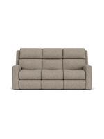 FLEXSTEEL SCORE PWR RECLINING SOFA W PWR HEAD & LUMBAR