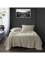 HIEND ACCENTS FULL/QUEEN, LIGHT TAN WAFFLE WEAVE COVERLET