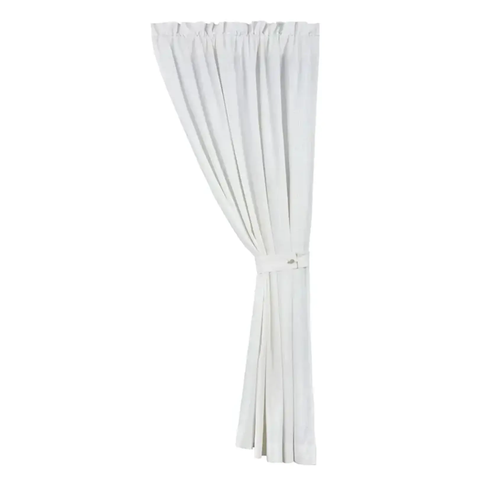 HIEND ACCENTS WHITE  LINED LINEN CURTAIN, 108"