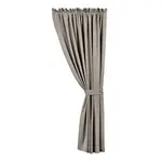HIEND ACCENTS TAUPE  LINED LINEN CURTAIN, 108"