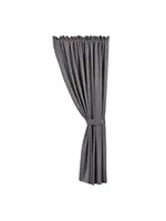 HIEND ACCENTS SLATE LINED LINEN CURTAIN, 108"