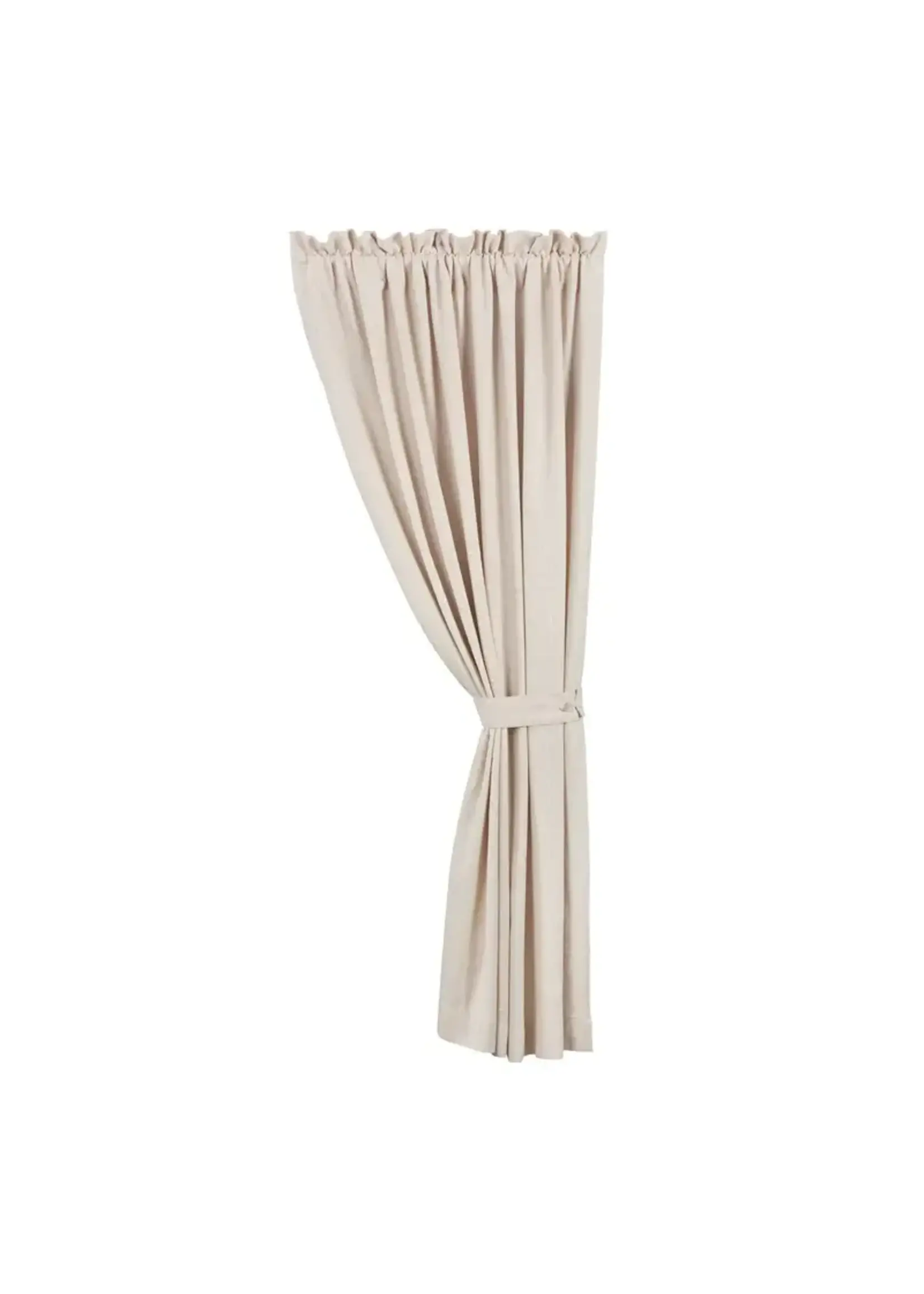 HIEND ACCENTS LIGHT TAN LINED LINEN CURTAIN, 108"