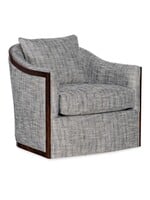 HOOKER FURNITURE COCO EXPOSED WOOD SWIVEL CHAIR