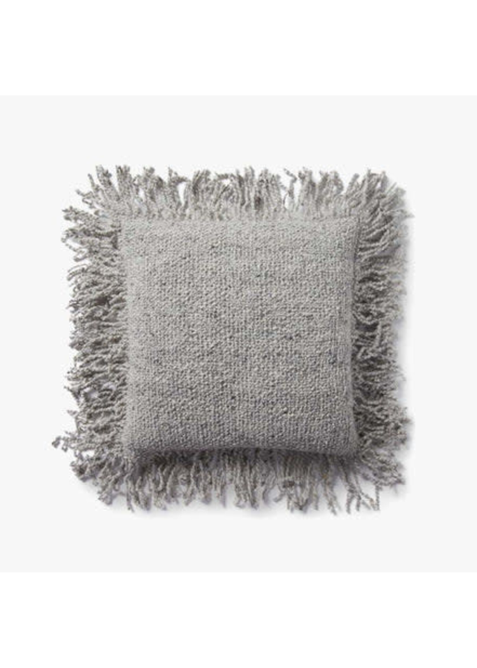 LOLOI 18x18 LIGHT GREY PILLOW