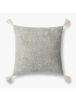 LOLOI 22x22 LIGHT GREY PILLOW