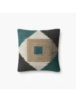 LOLOI 18x18 TEAL PILLOW