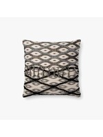 LOLOI 18x18 BLACK PILLOW