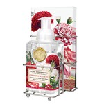 MICHELE DESIGN WORKS CHRISTMAS BOUQUET FOAMING SOAP NAPKIN SET