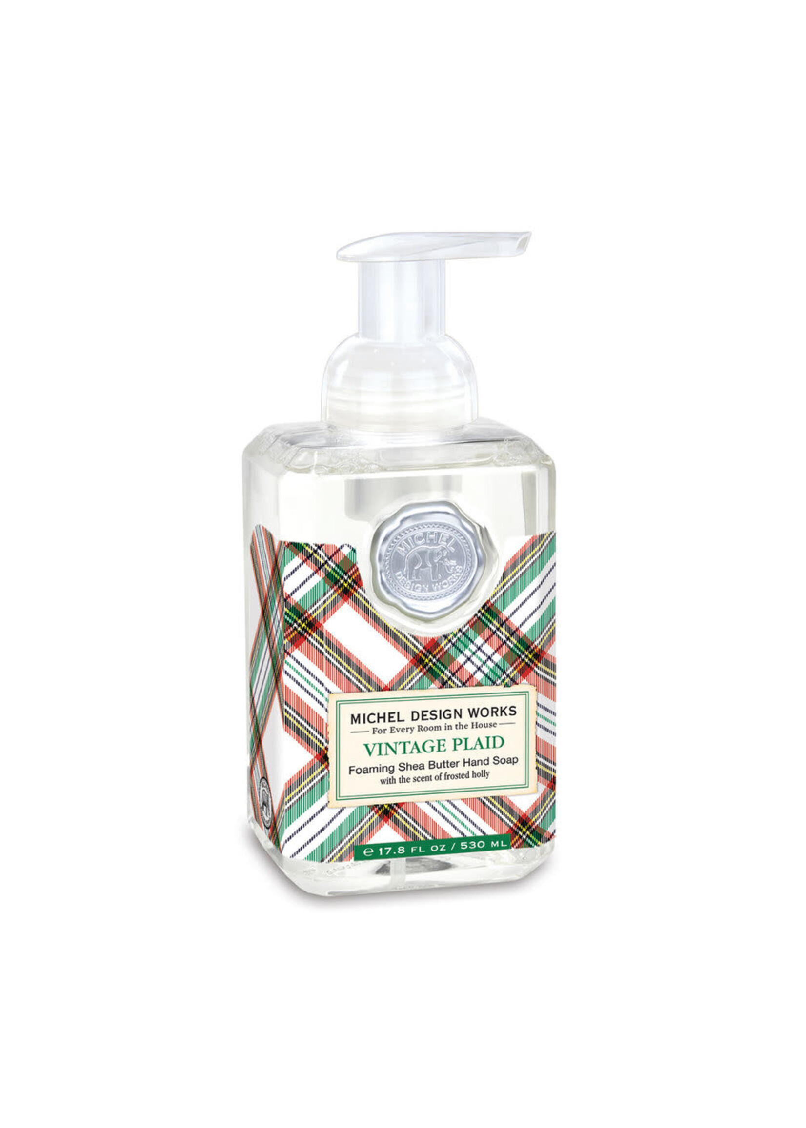 MICHELE DESIGN WORKS VINTAGE PLAID FOAMING SOAP
