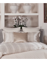 ANN GISH KING IVORY DOUBLE DIAMOND COVERLET SET