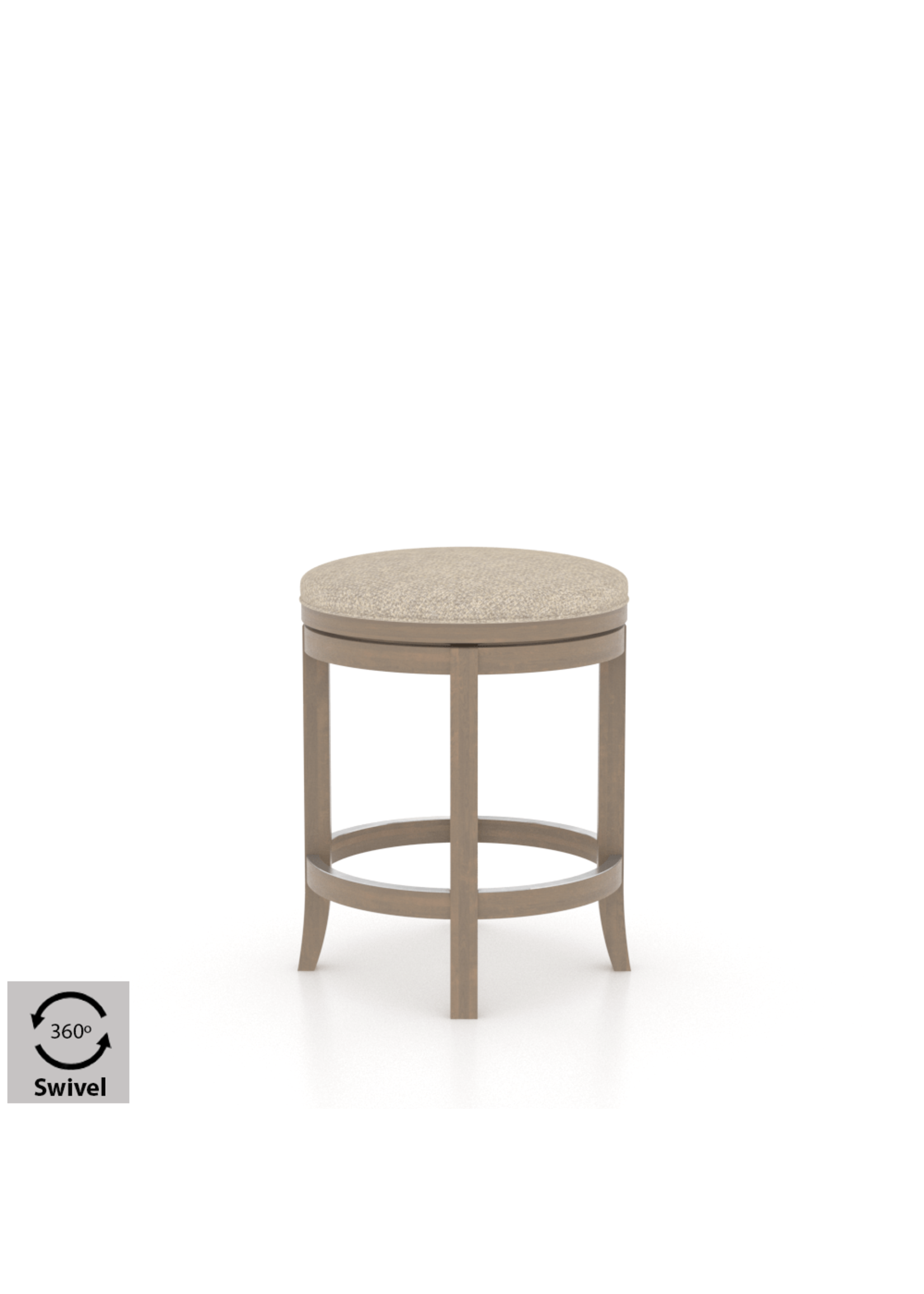 CANADEL BACKLESS SWIVEL STOOL