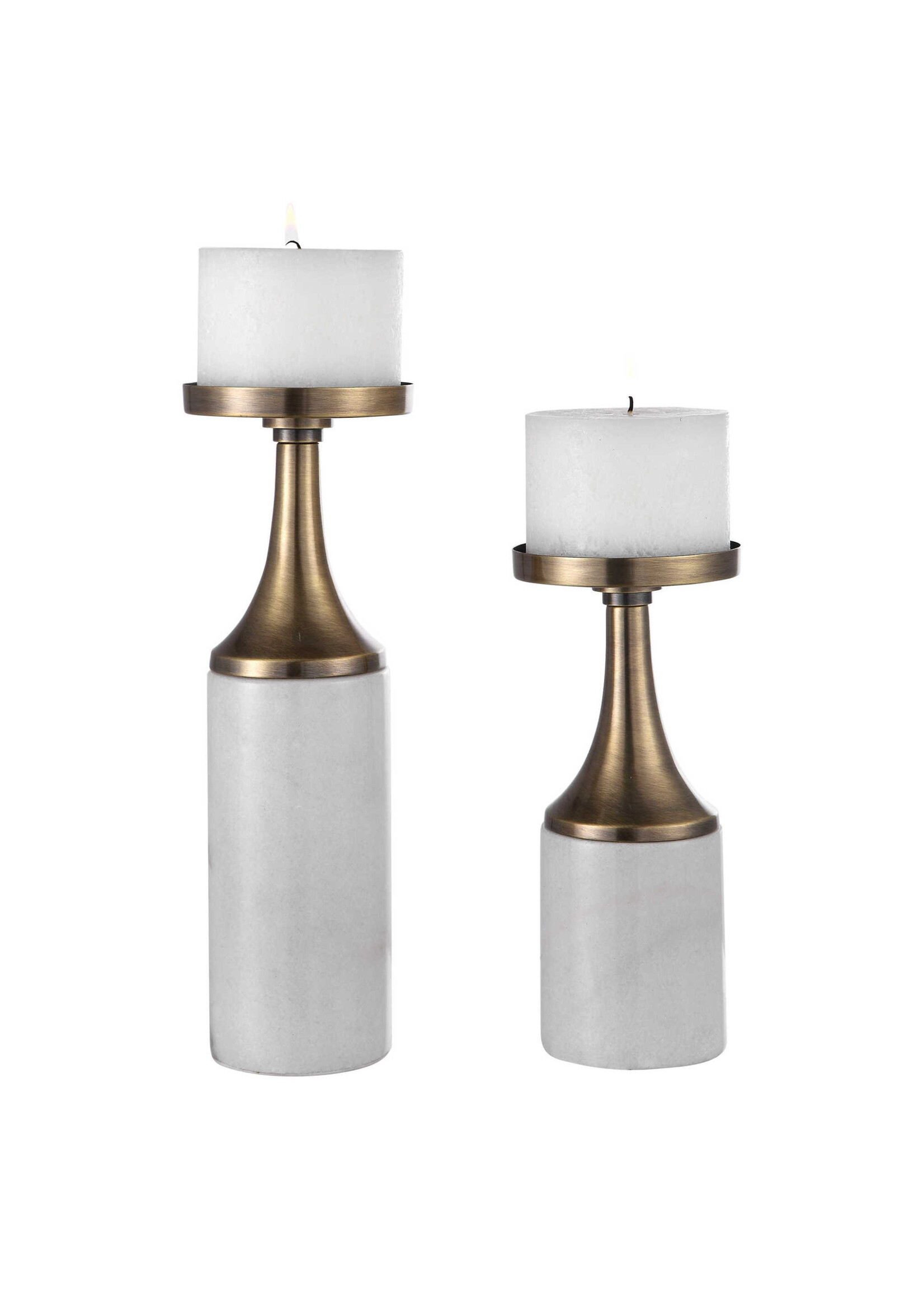 UTTERMOST CASTIEL CANDLEHOLDERS S/2