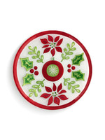 DEMDACO HOLLY PATTERN ROUND PLATE 11"