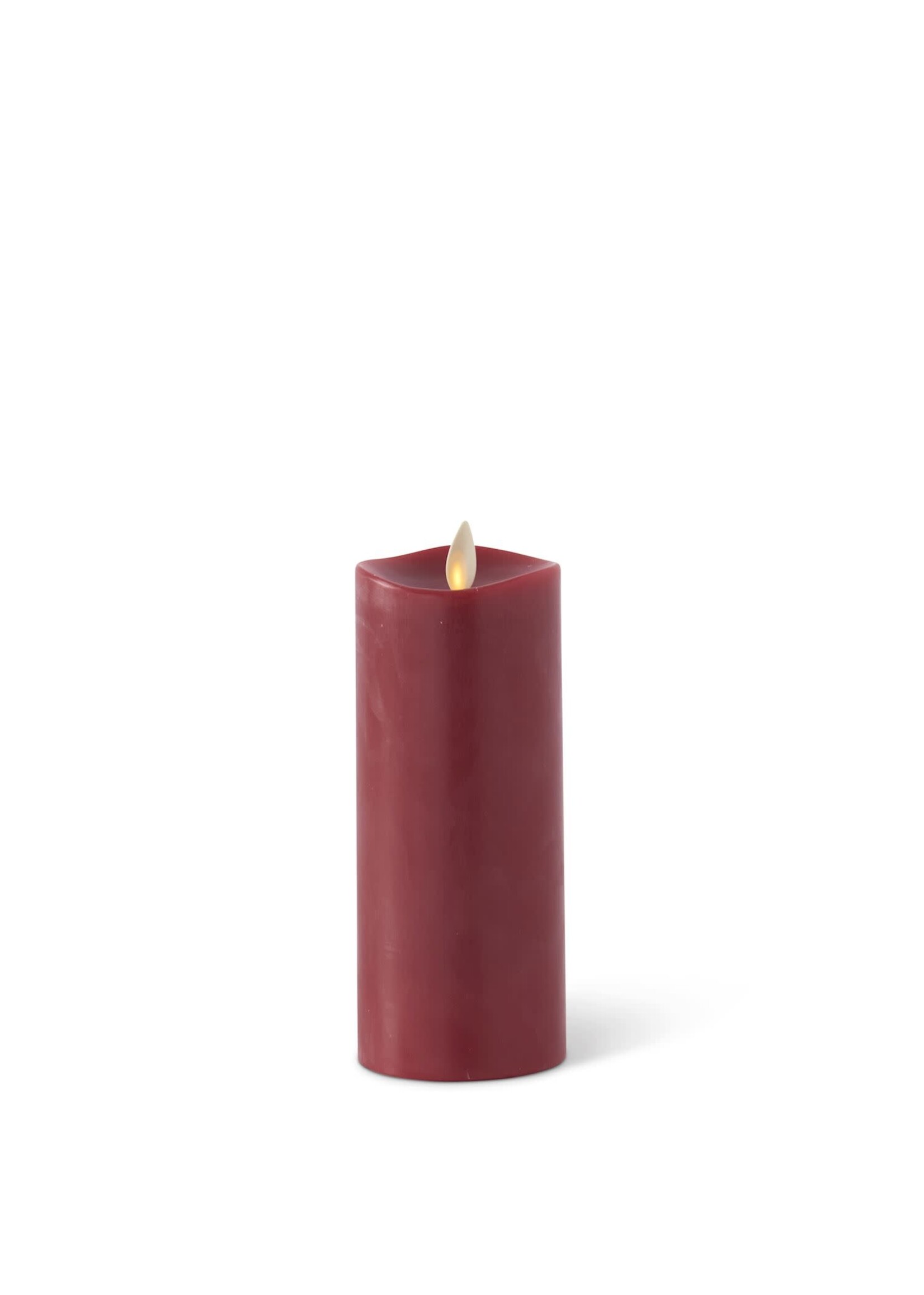 K & K RED WAX SLIM INDOOR PILLAR, 2 X 6.5