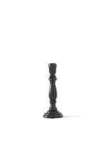 K & K BLACK WOOD TAPER CANDLEHOLDERS, Small
