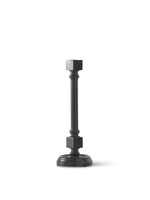 K & K BLACK WOOD TAPER CANDLEHOLDERS, Medium