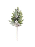 K & K MIXED PINE STEM W PINECONES, LAMBS EAR & BLUEBERRIES