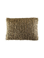 ANN GISH RIBBON KNIT PILLOW, MINK