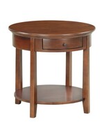 WHITTIER WOOD MCKENZIE ROUND END TABLE