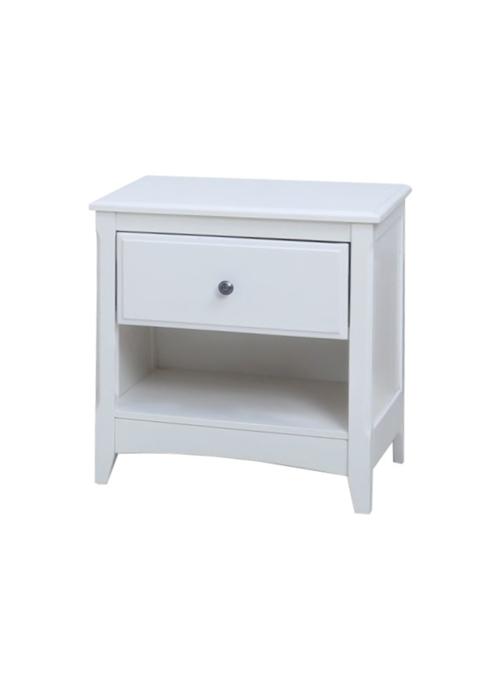NIGHT & DAY SECRETS 1 DRAWER NIGHTSTAND - WHI