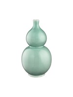CELIA VASE8"X14" GREEN