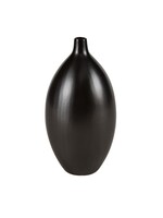 FAYE VASE BLK  7" X 14"