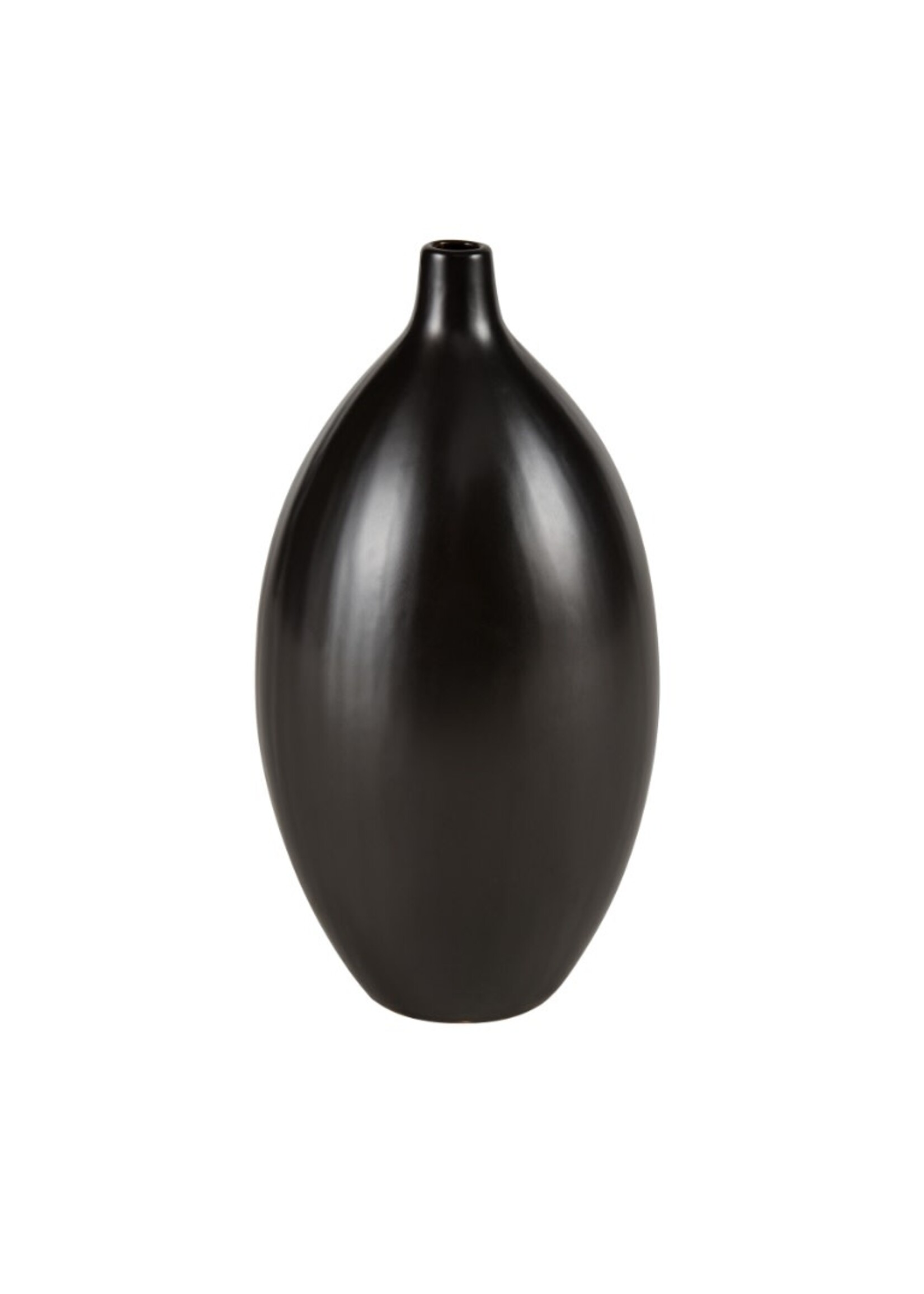 FAYE VASE BLK  7" X 14"