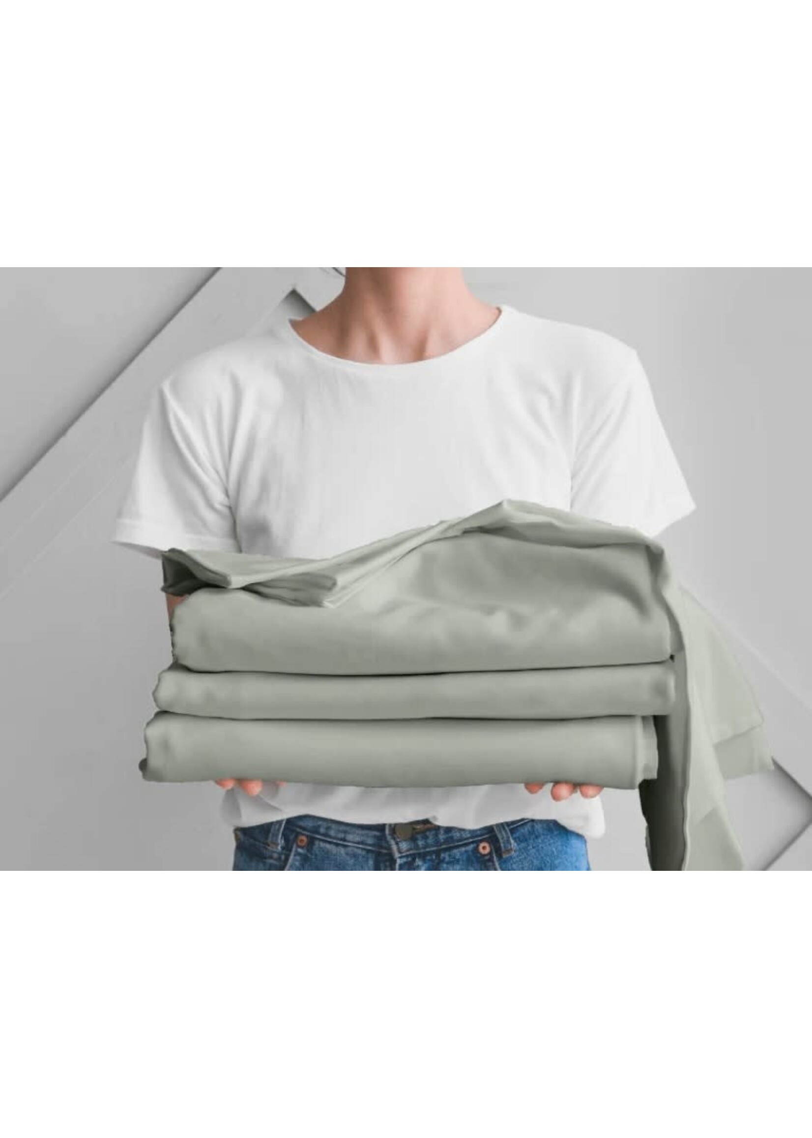DREAMFIT PIMA COTTON SHEET SET; KING - SAGE