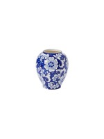ELODIE VASE BLU 8"