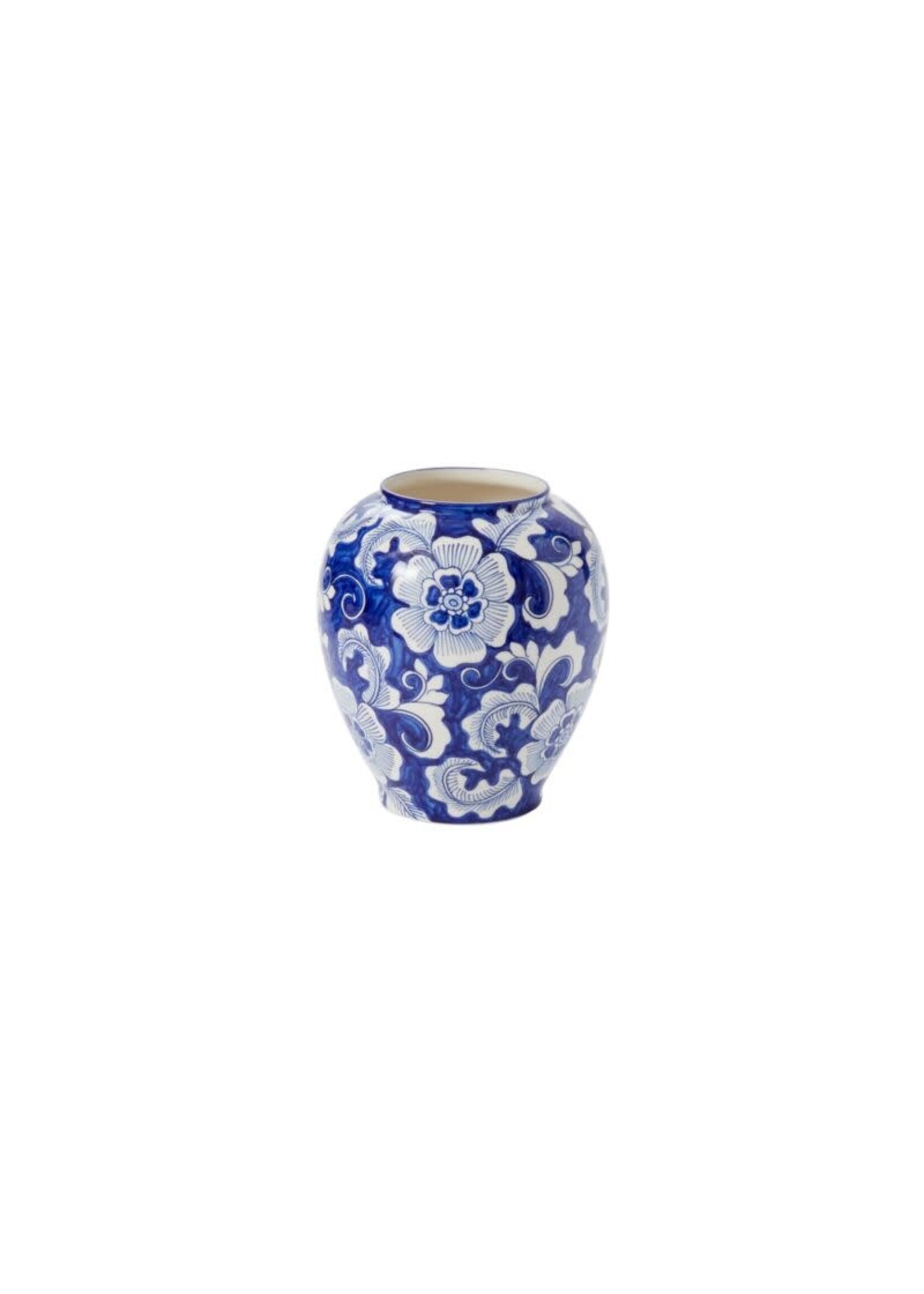ELODIE VASE BLU 8"