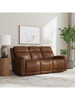 FLEXSTEEL ALISTER PWER GLIDING SOFA W CONSOLE