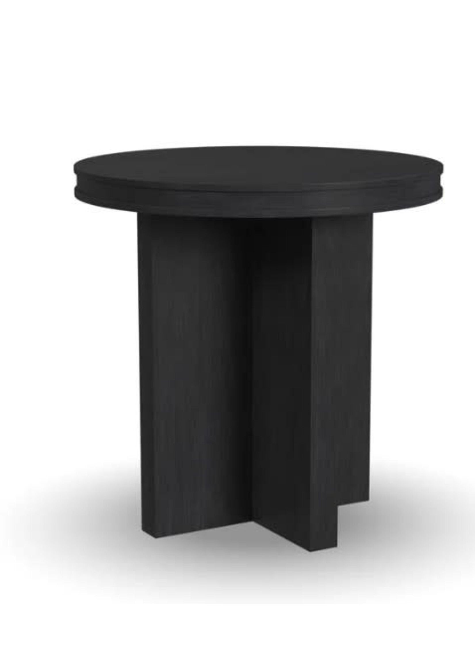 FLEXSTEEL WATERFALL ROUND END TABLE