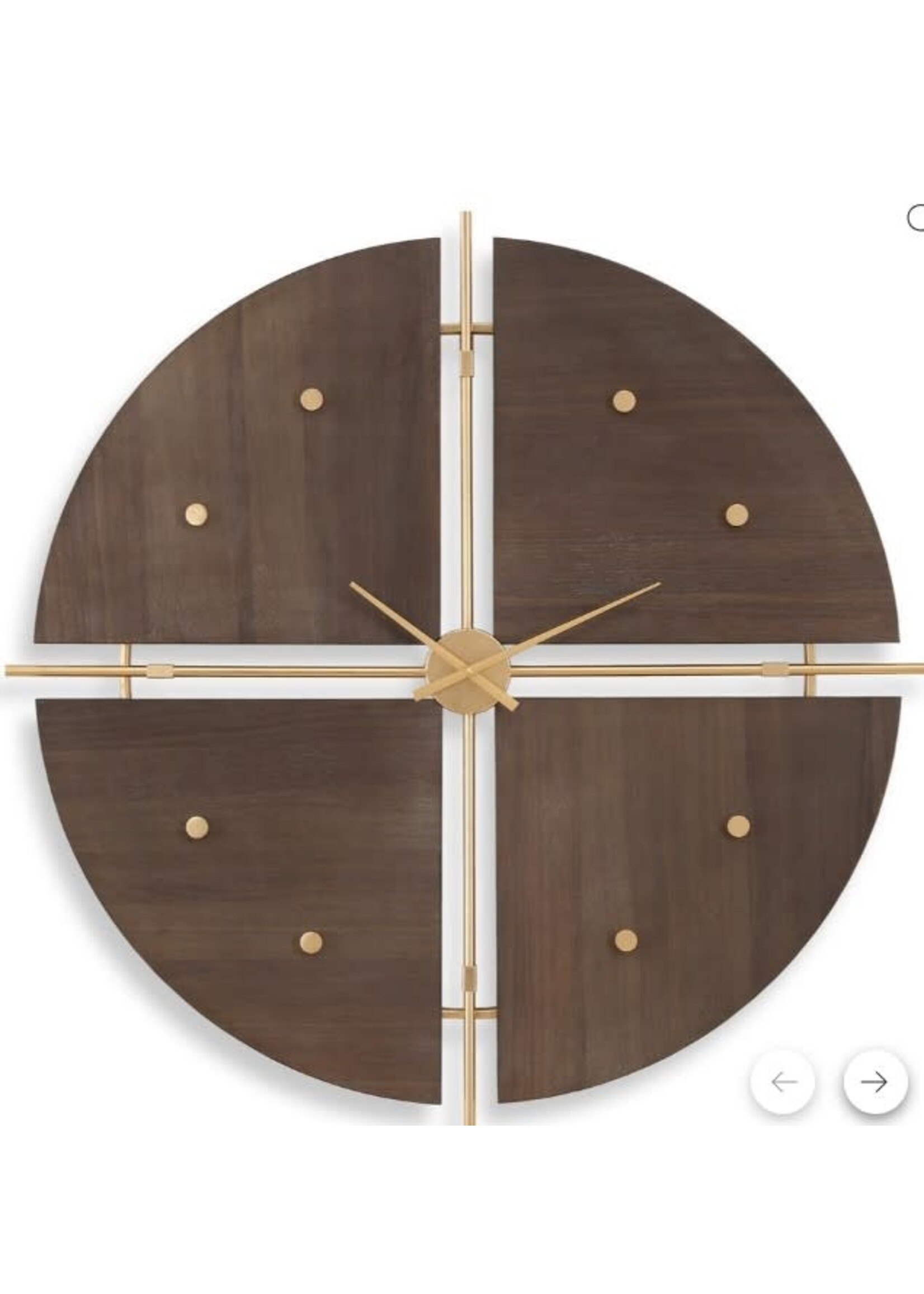 UTTERMOST WALNUT ELEGANCE CLOCK
