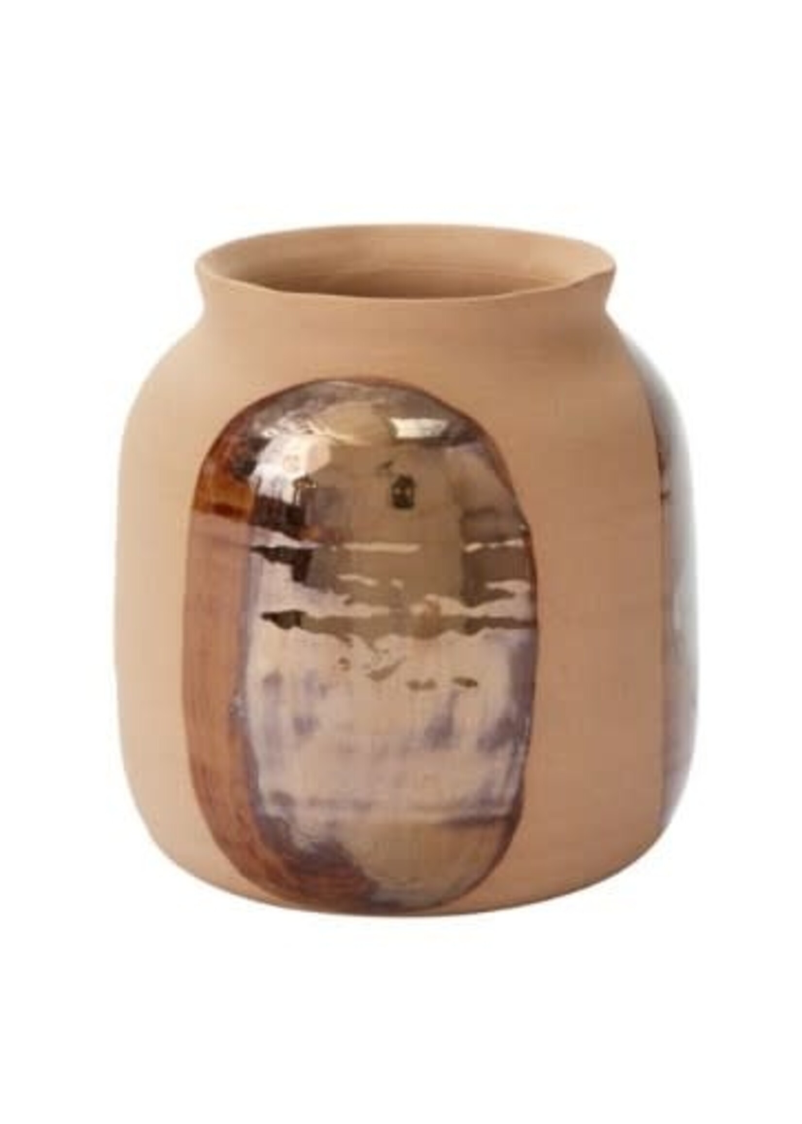 BRONZE BRUSHSTROKE VASE