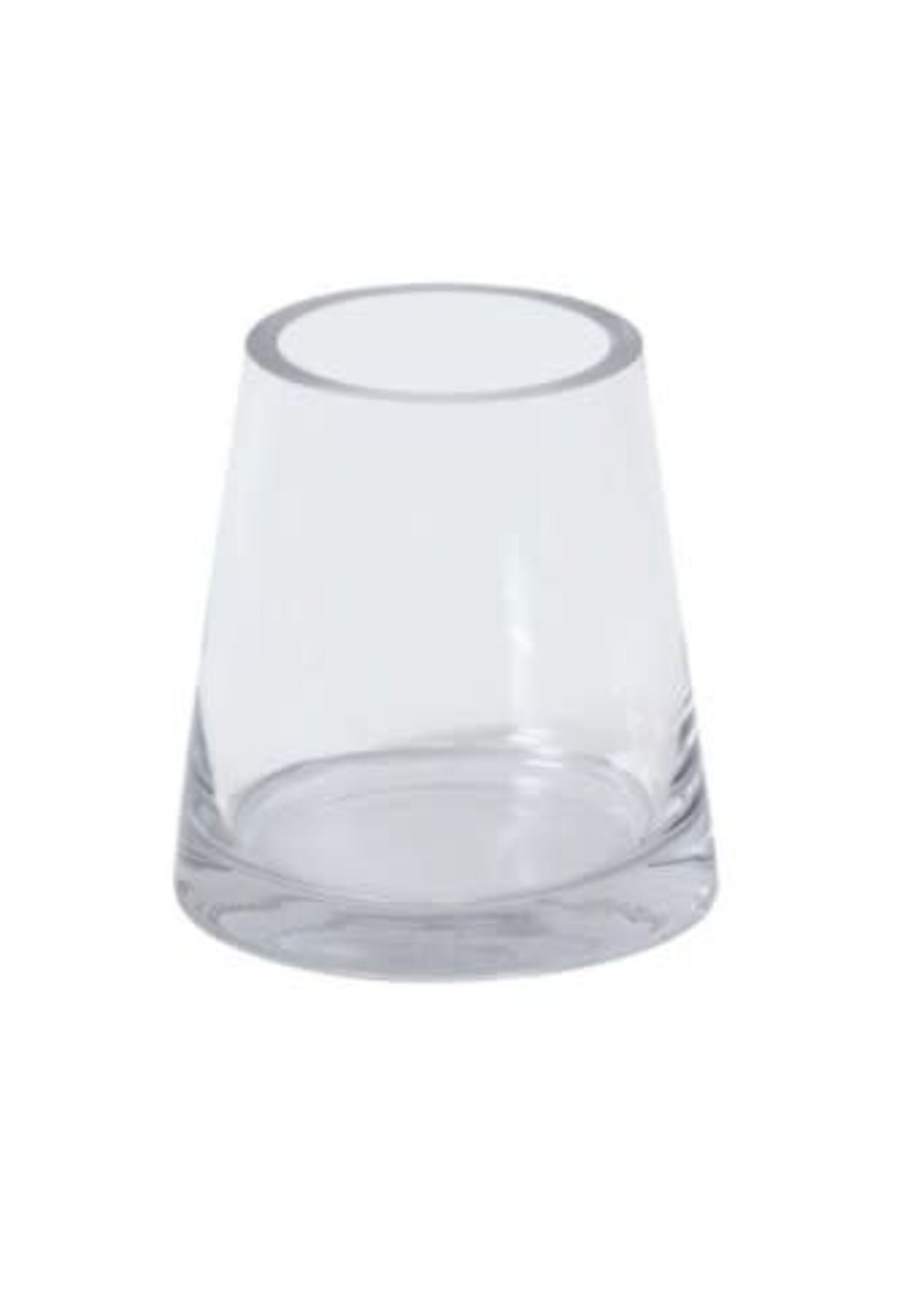 FAT PYRAMID VASE 4"