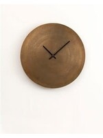 BIDK 15" ANTIQ BRASS WALL CLOCK