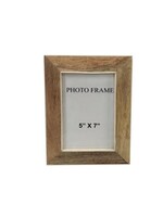 5X7 WOOD FRAME BROWN