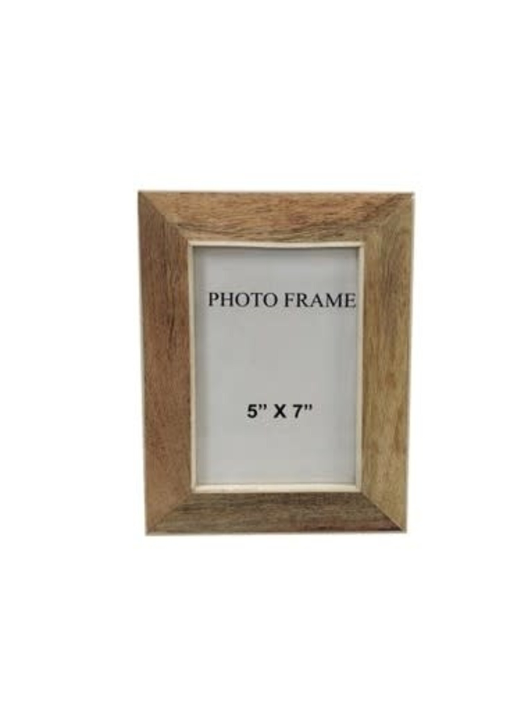 5X7 WOOD FRAME BROWN