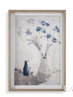 UTTERMOST BLUE FLOWERS IN VASE FRAMED PRINT