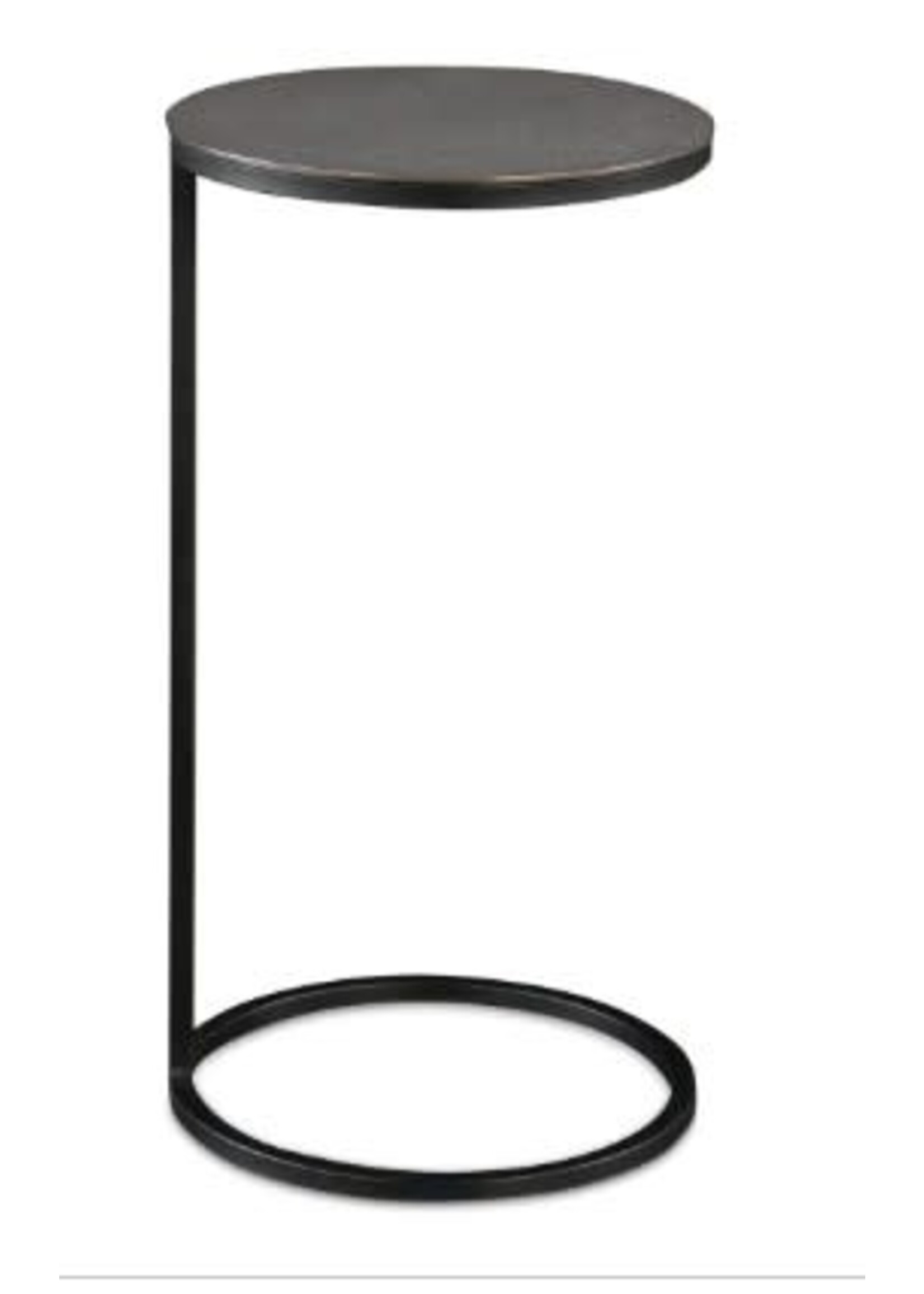 UTTERMOST BRUNEL ACCENT TABLE NICKEL