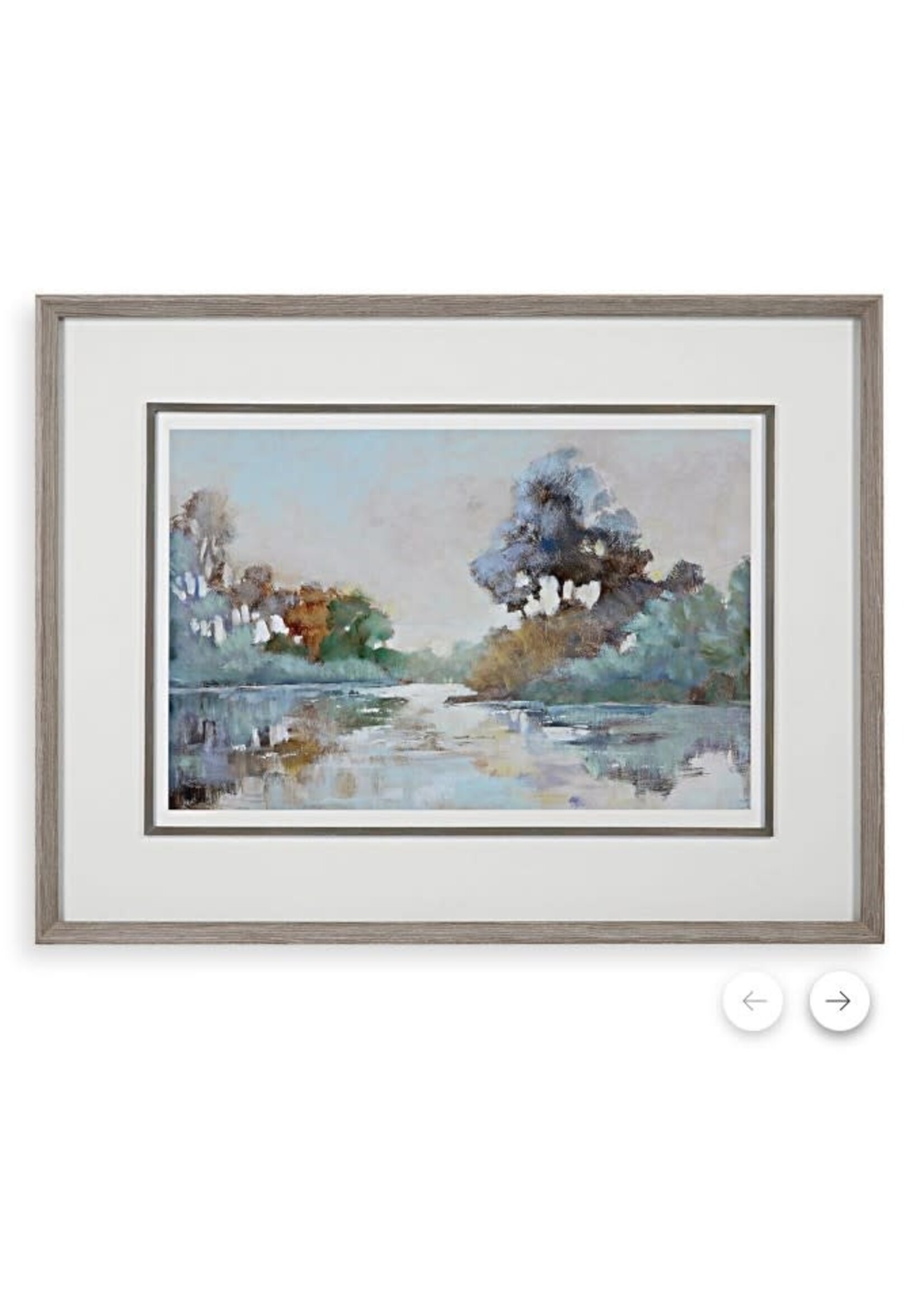 UTTERMOST MORNING LAKE FRAMED PRINT