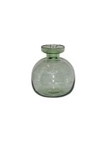 MED GLASS VASE GREEN