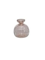 MED GLASS VASE ORANGE