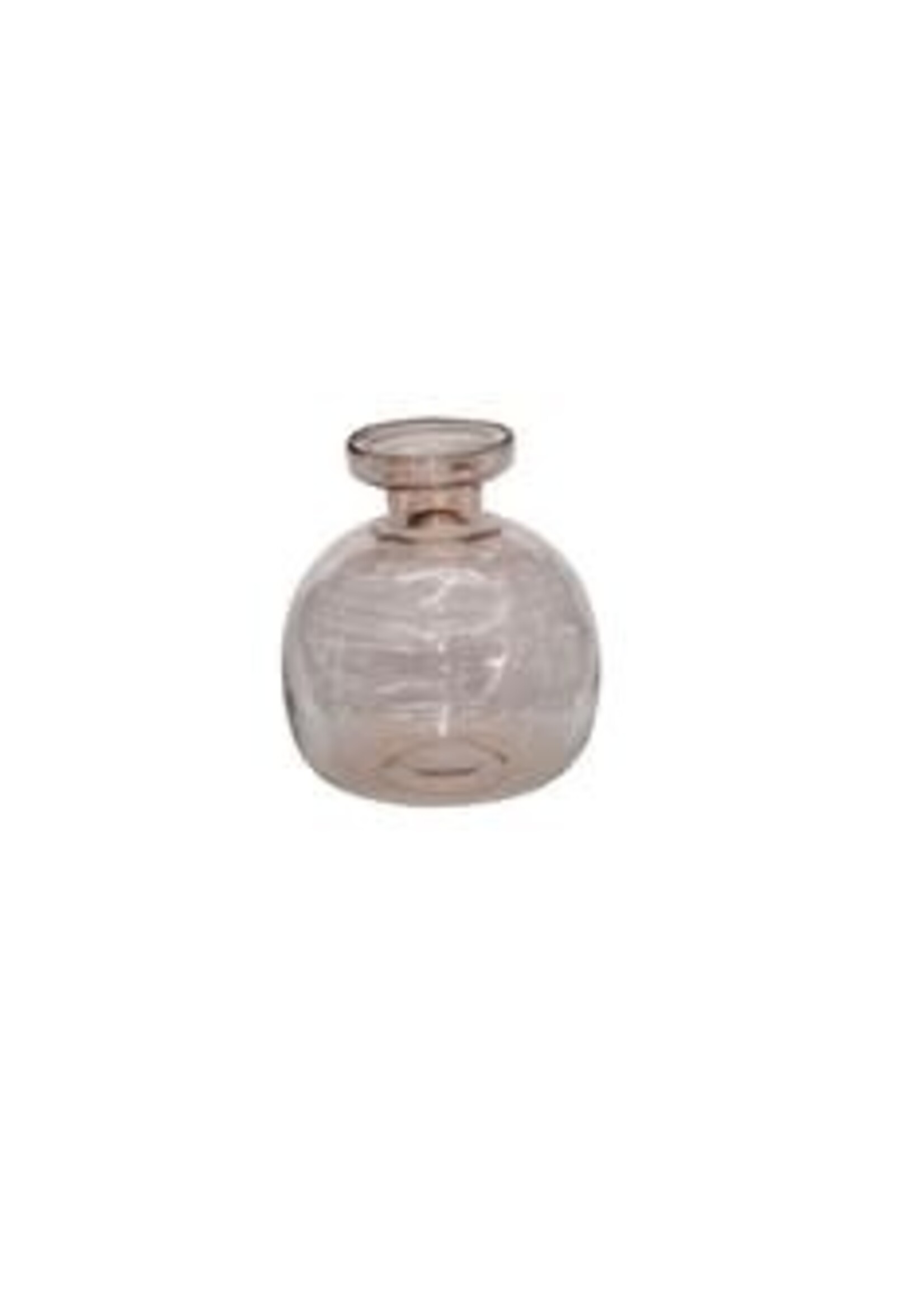 MED GLASS VASE ORANGE