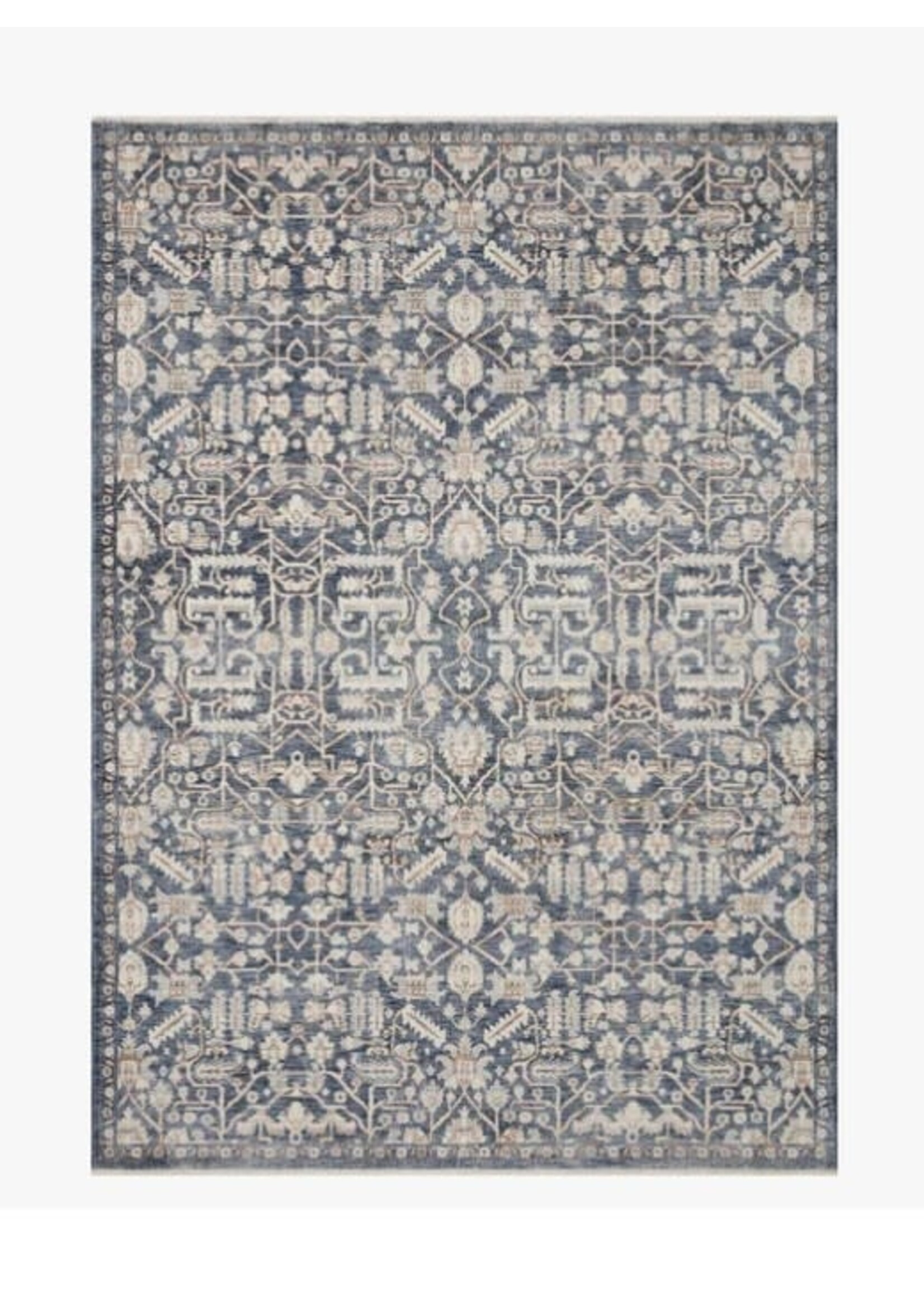 LOLOI ZUMA BLUE/IVORY 2X4