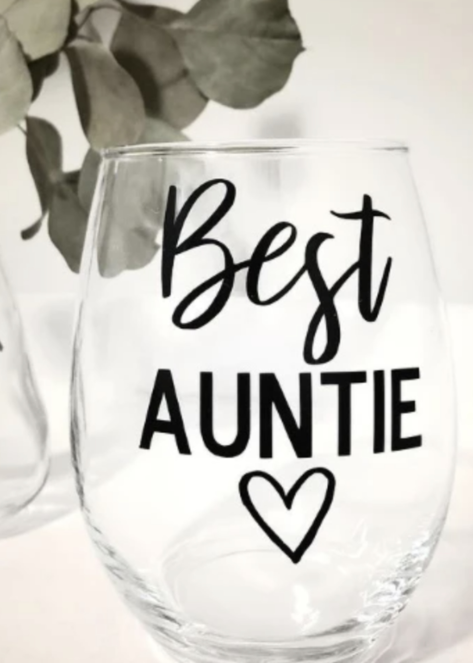 Jemdesigns Stemless Wine Glass | Best Auntie